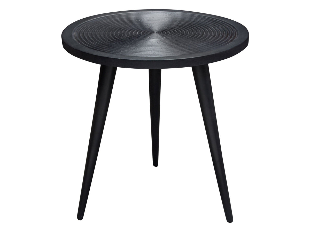 Vortex Black Round End Table by Diamond Sofa at Eve Furniture