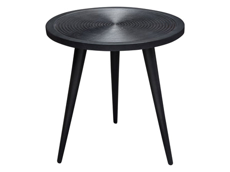 Vortex Black Round End Table by Diamond Sofa at Eve Furniture