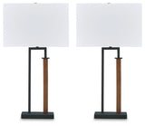 Voslen Black/Brown Table Lamp by Ashley at Eve Furniture