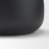 Voss Black Metal w/ Dark Wood Lid Canister by Mercana at Eve Furniture