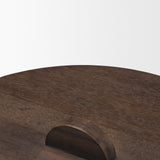 Voss Black Metal w/ Dark Wood Lid Canister by Mercana at Eve Furniture