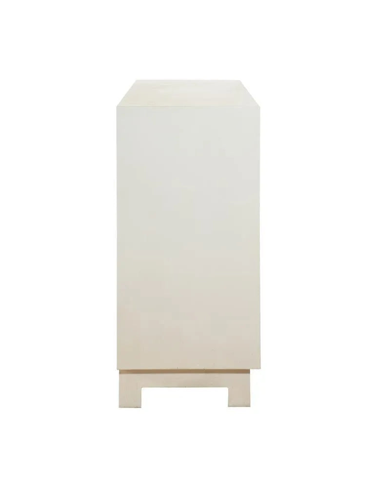 Voula White/Gold Rectangular 4-Door Accent Cabinet by Coaster at Eve Furniture