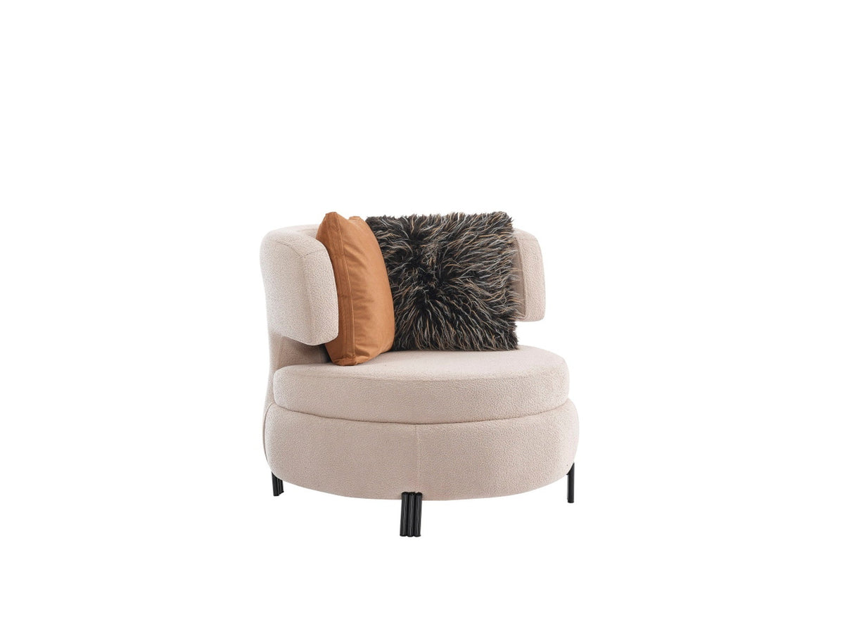 Voyance 4-pieces (2 Four Seat Sofa & 2 Chair) Livingroom Set in Beige by Furnia at Eve Furniture