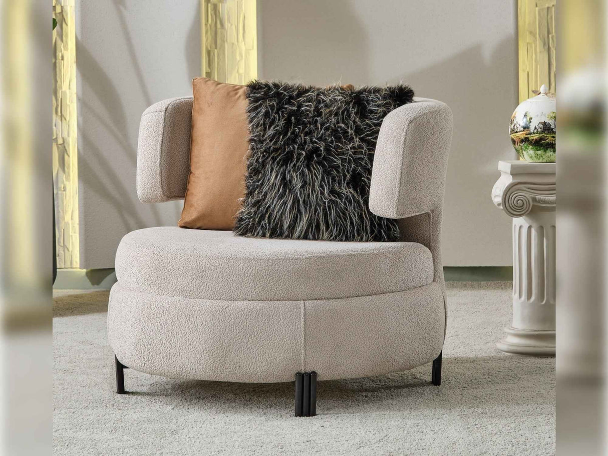 Voyance Chair Beige by Furnia at Eve Furniture