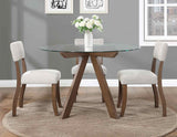 Wade Mocha Glass Top Dining Room Set by Steve Silver at Eve Furniture
