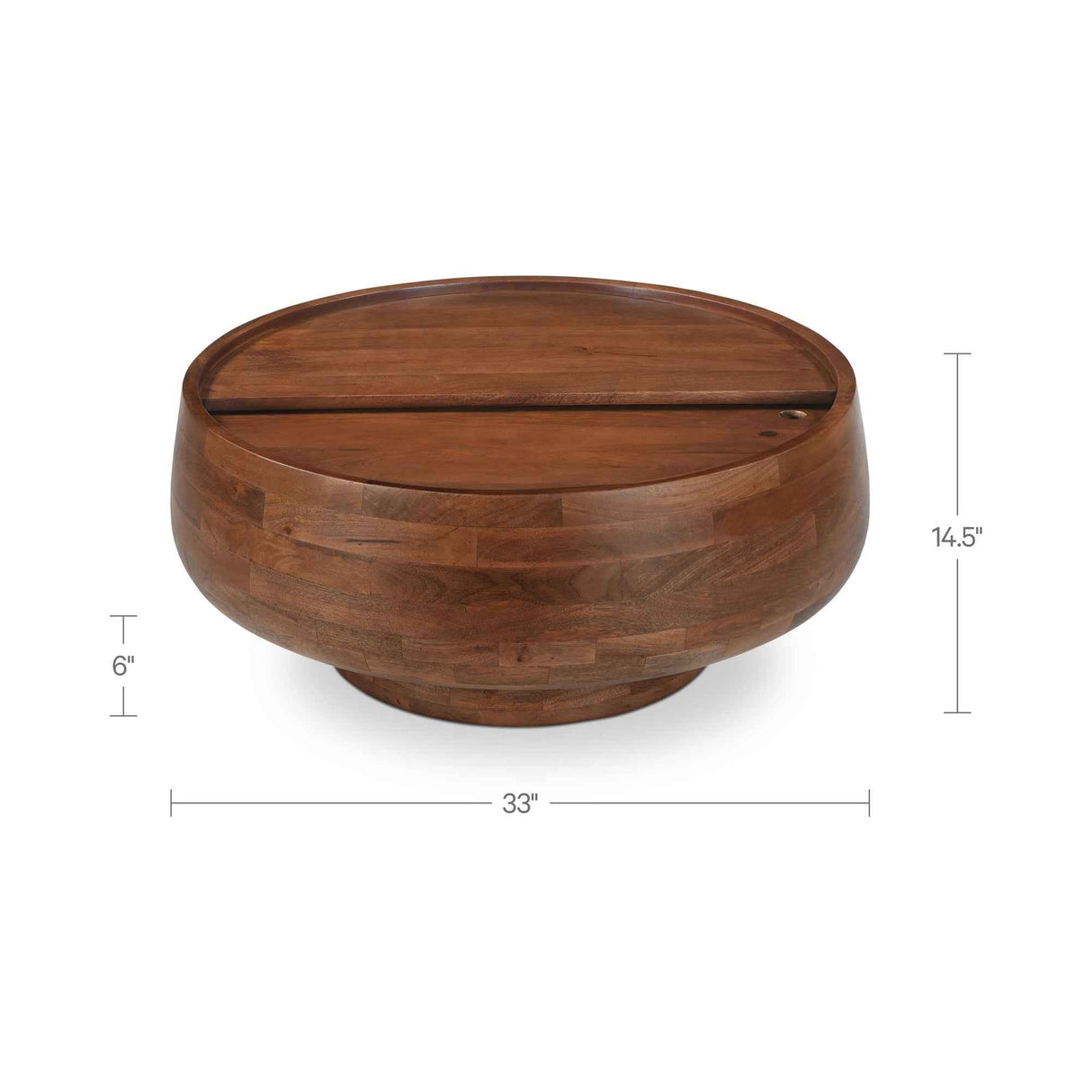 Wade Natural Storage Coffee Table by Moe's Home at Eve Furniture