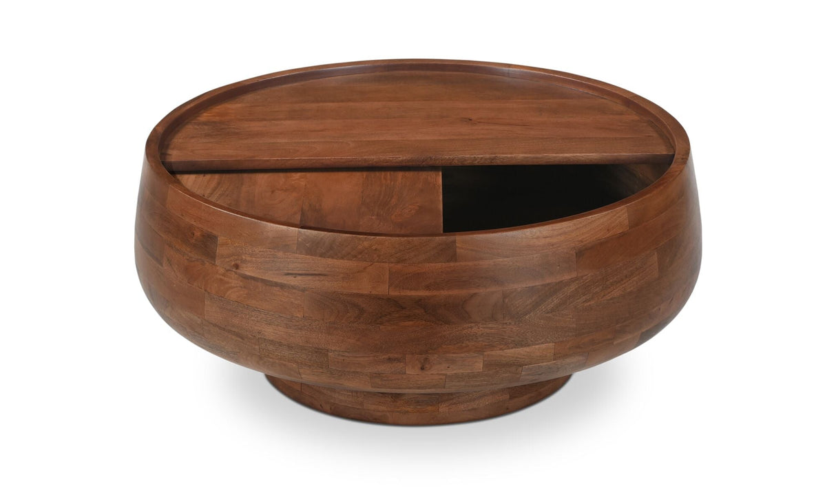 Wade Storage Coffee Table Natural by Moe's Home at Eve Furniture