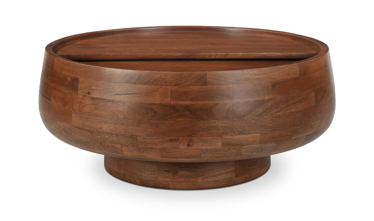 Wade Storage Coffee Table Natural by Moe's Home at Eve Furniture
