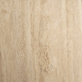 Wade Travertine Marble w/ Matte Black Metal Coffee Tables by Mercana at Eve Furniture