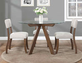 Wade 48-inch Round Glass-Top Dining Table by Steve Silver at Eve Furniture