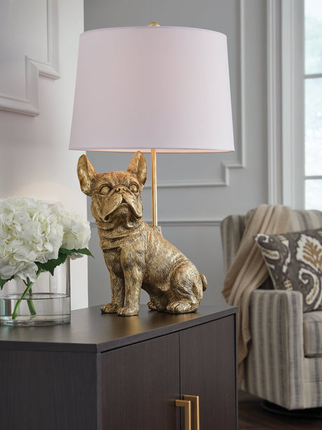 Wadeland Gold Finish Table Lamp by Ashley at Eve Furniture