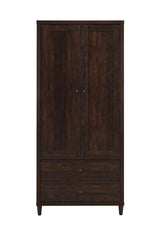 Wadeline Rustic Tobacco 2-Door Tall Accent Cabinet by Coaster at Eve Furniture