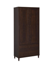 Wadeline Rustic Tobacco 2-Door Tall Accent Cabinet by Coaster at Eve Furniture