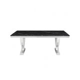 Wadenstil Black/Chrome Dining Table by Furniture of America at Eve Furniture