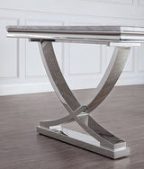 Wadenstil Chrome Dining Table by Furniture of America at Eve Furniture