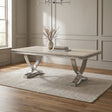 Wadenstil Chrome Dining Table by Furniture of America at Eve Furniture