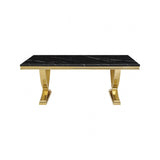 Wadenstil Gold/Black Dining Table by Furniture of America at Eve Furniture