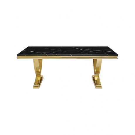 Wadenstil Gold/Black Dining Table by Furniture of America at Eve Furniture