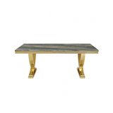 Wadenstil Gold/Green Dining Table by Furniture of America at Eve Furniture
