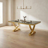 Wadenstil Gold/Green Dining Table by Furniture of America at Eve Furniture