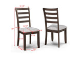 Wagner Brown Dining Chair, Set of 2 by Crown Mark at Eve Furniture