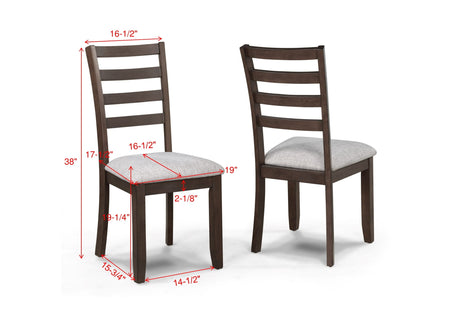 Wagner Brown Dining Chair, Set of 2 by Crown Mark at Eve Furniture