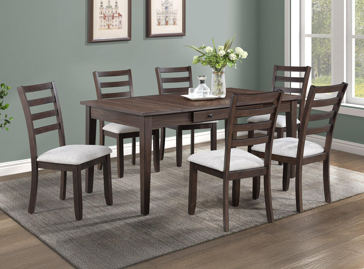 Wagner Brown Dining Table with Storage by Crown Mark at Eve Furniture