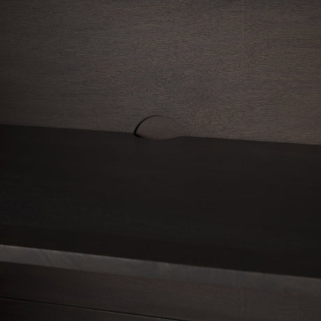 Wagner Dark Brown Wood w/ Arched Design Accent Cabinet by Mercana at Eve Furniture