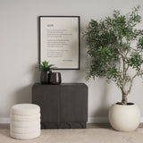 Wagner Dark Brown Wood w/ Arched Design Accent Cabinet by Mercana at Eve Furniture