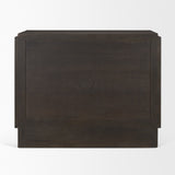 Wagner Dark Brown Wood w/ Arched Design Accent Cabinet by Mercana at Eve Furniture