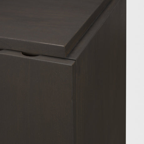 Wagner Dark Brown Wood w/ Arched Design Accent Cabinet by Mercana at Eve Furniture