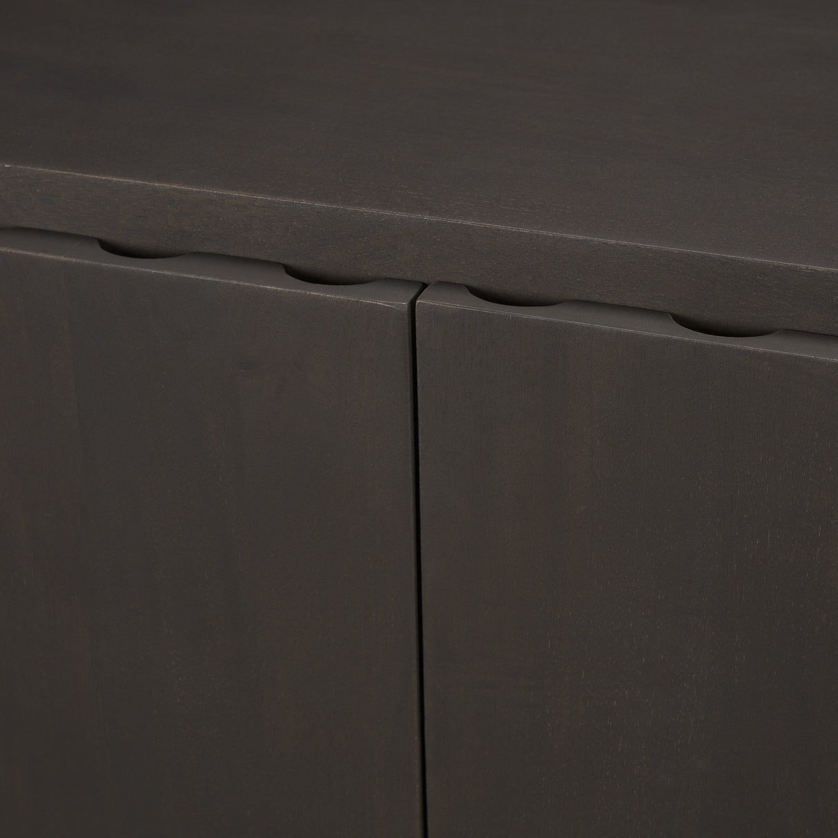 Wagner Dark Brown Wood w/ Arched Design Accent Cabinet by Mercana at Eve Furniture