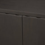 Wagner Dark Brown Wood w/ Arched Design Accent Cabinet by Mercana at Eve Furniture