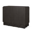 Wagner Dark Brown Wood w/ Arched Design Accent Cabinet by Mercana at Eve Furniture