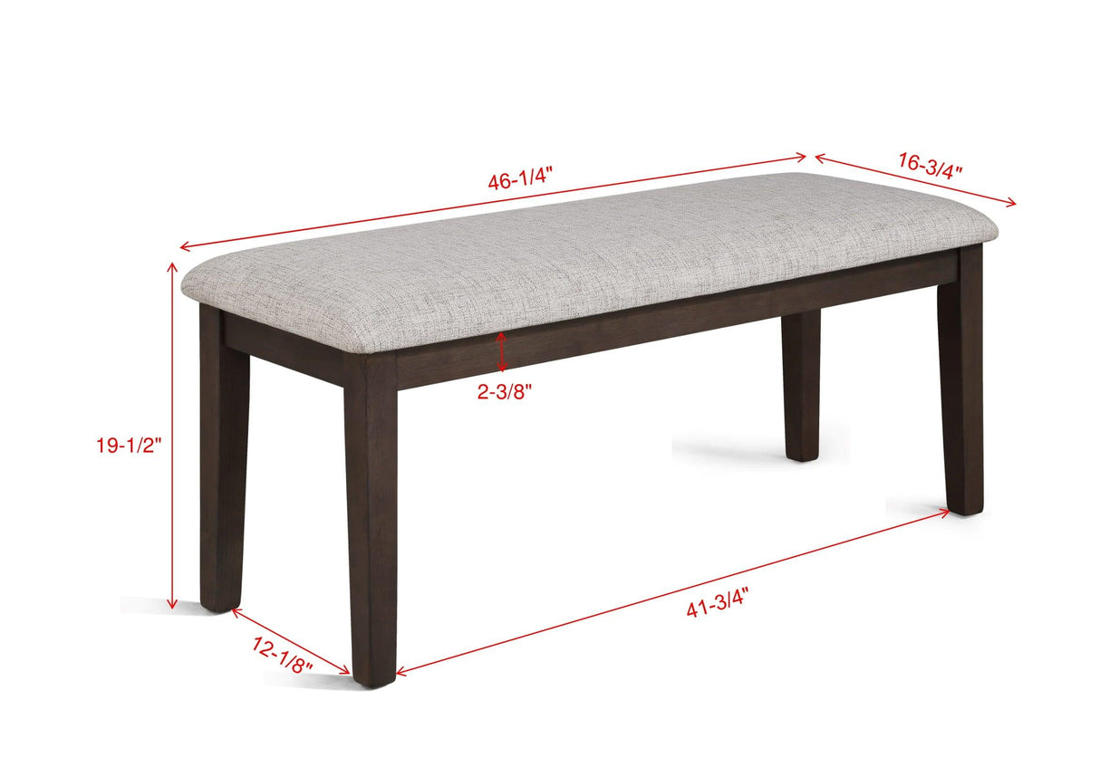 Wagner Brown Bench by Crown Mark at Eve Furniture