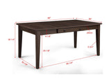 Wagner Brown Dining Table with Storage by Crown Mark at Eve Furniture