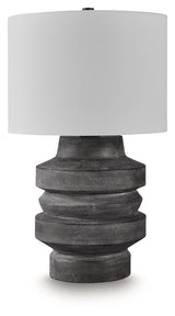 Wahida Distressed Black Table Lamp by Ashley at Eve Furniture