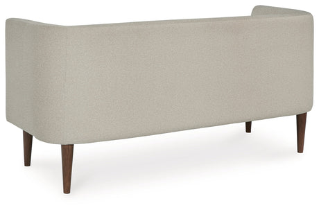 Wainner Beige Accent Bench by Ashley at Eve Furniture