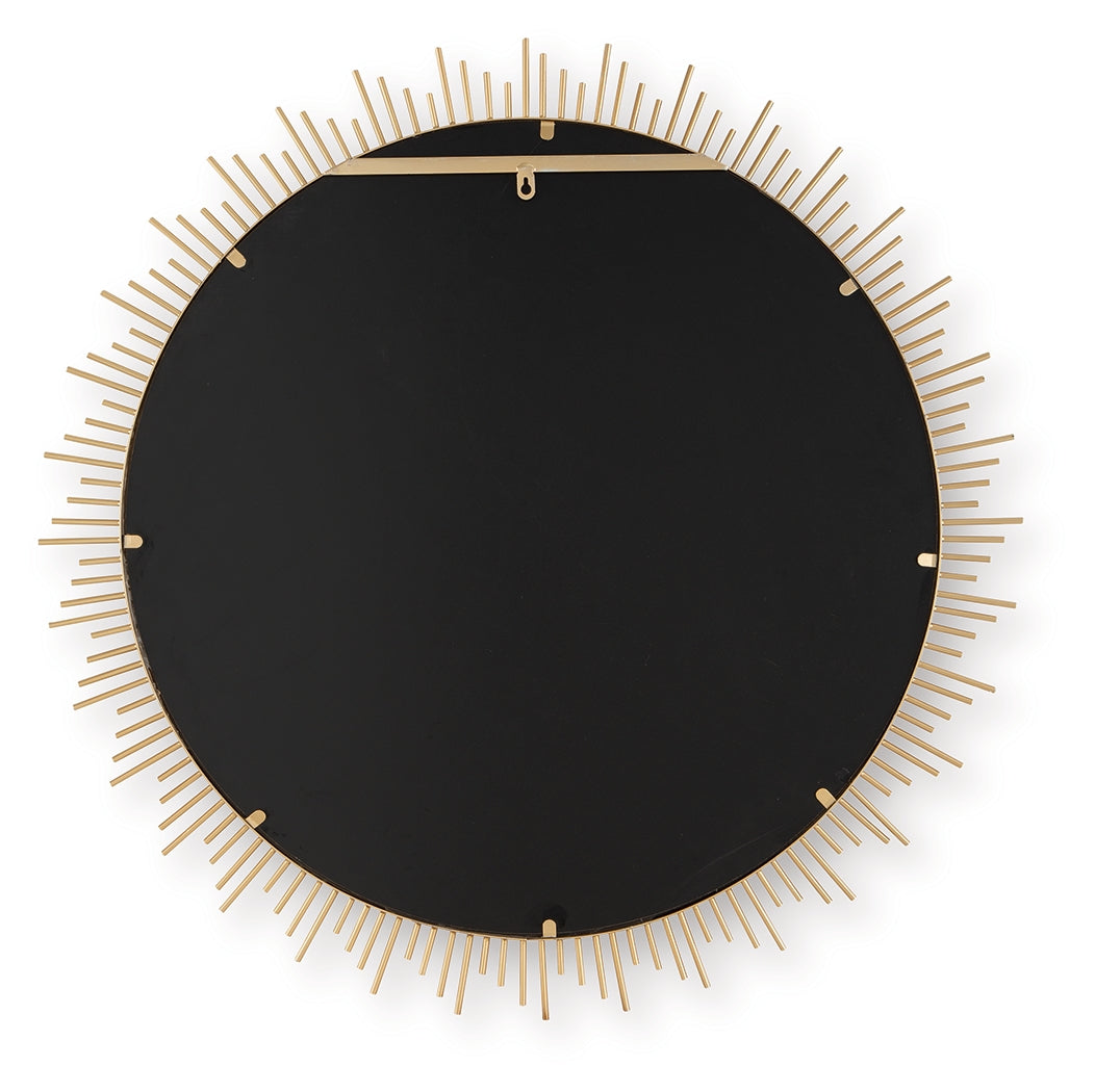 Wainport Gold Finish Accent Mirror by Ashley at Eve Furniture