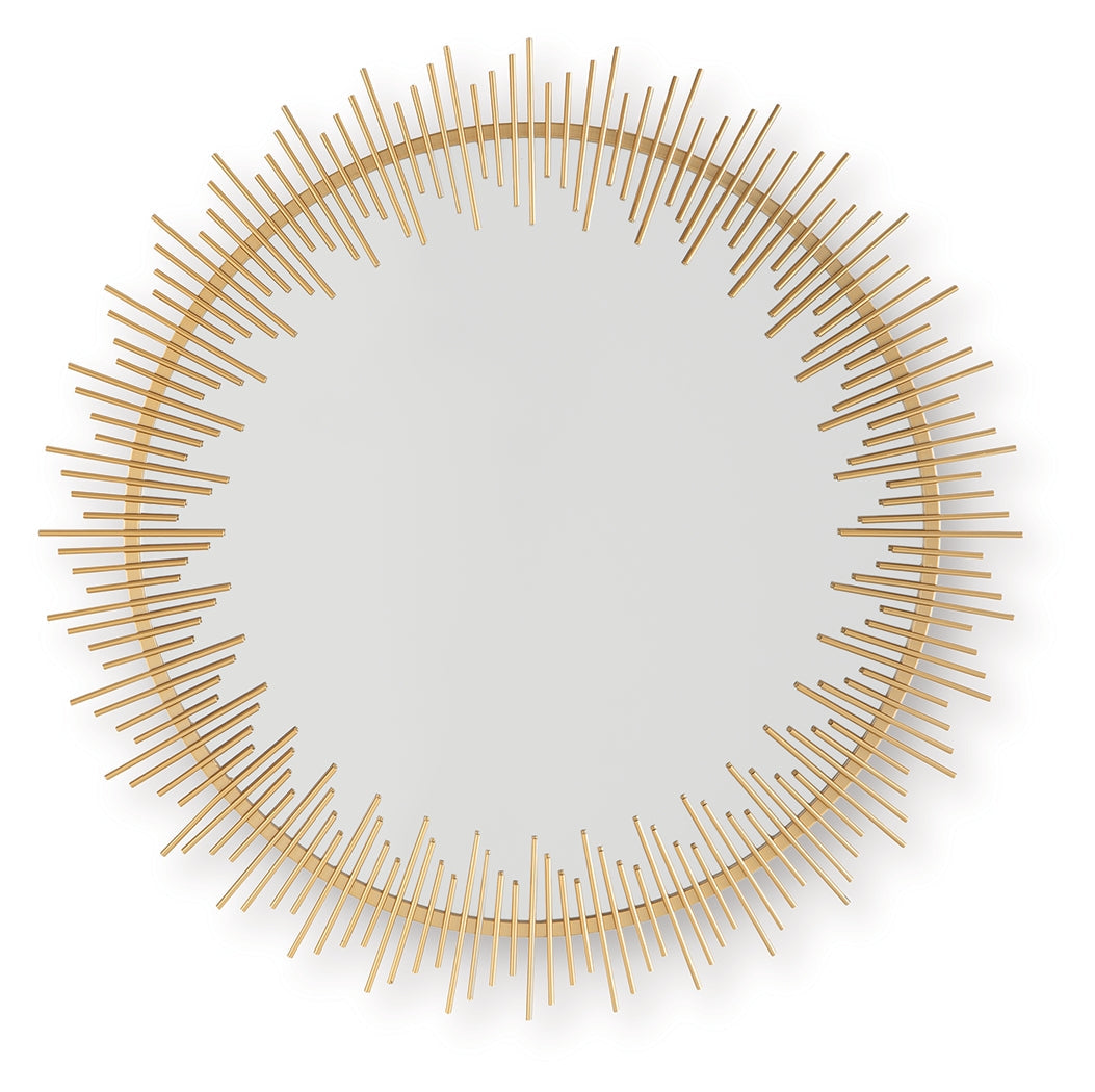 Wainport Gold Finish Accent Mirror by ASHLEY FURNITURE at Eve Furniture