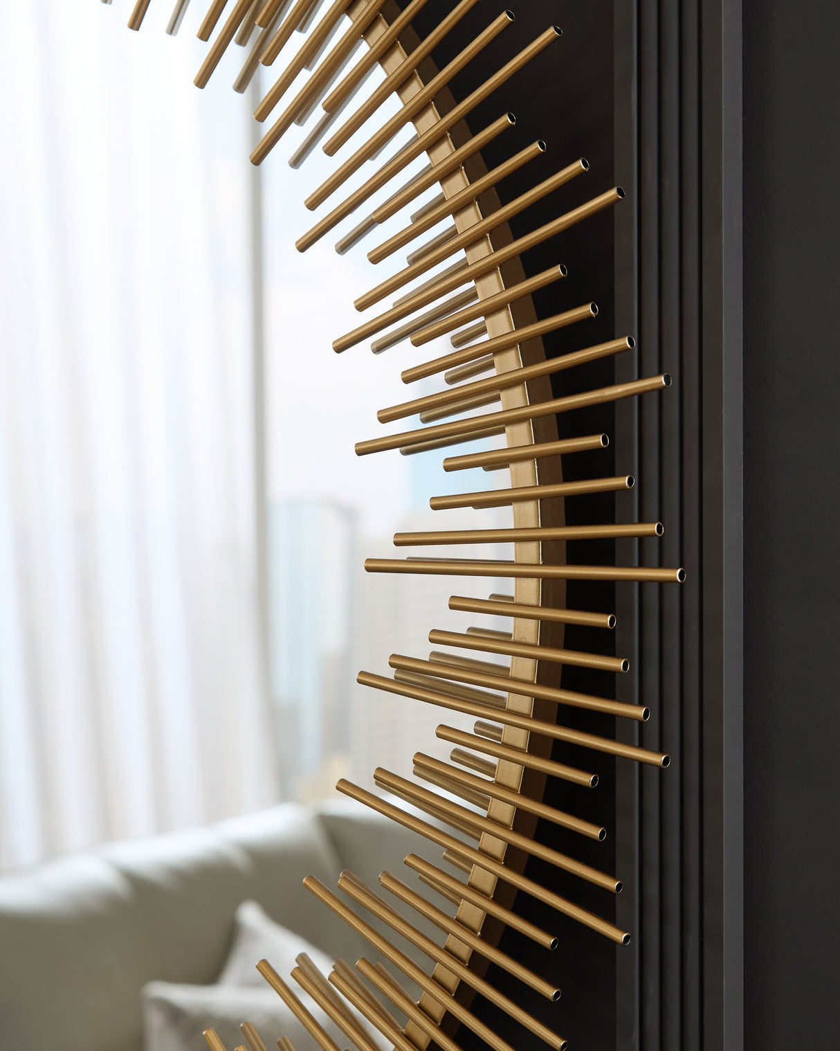 Wainport Gold Finish Accent Mirror by ASHLEY FURNITURE at Eve Furniture