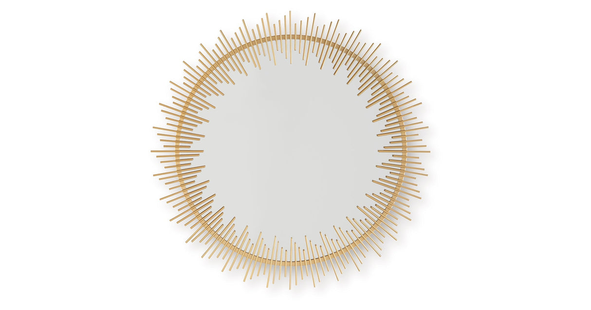 Wainport Gold Finish Accent Mirror by ASHLEY FURNITURE at Eve Furniture