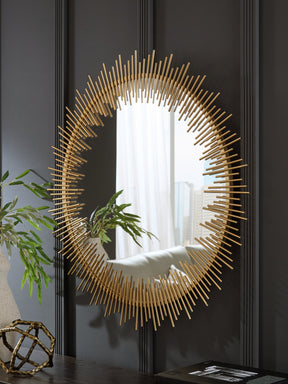 Wainport Gold Finish Accent Mirror by ASHLEY FURNITURE at Eve Furniture
