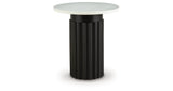 Wainstone Black/White Accent Table by ASHLEY FURNITURE at Eve Furniture