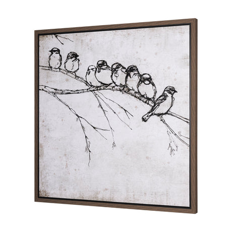 Waiting for spring I by Mercana Studio a Hand Embellished Textured Framed Canvas by Mercana at Eve Furniture