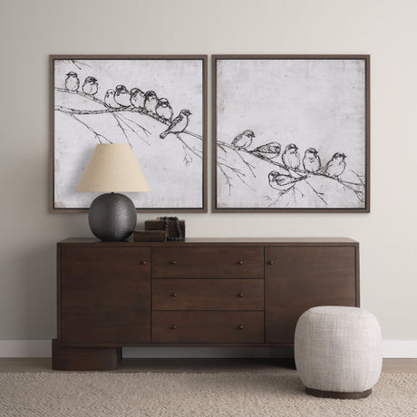 Waiting for spring I by Mercana Studio a Hand Embellished Textured Framed Canvas by Mercana at Eve Furniture