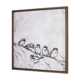 Waiting for spring II by Mercana Studio a Hand Embellished Textured Framed Canvas by Mercana at Eve Furniture