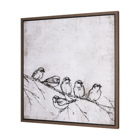 Waiting for spring II by Mercana Studio a Hand Embellished Textured Framed Canvas by Mercana at Eve Furniture