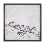 Waiting for spring II by Mercana Studio a Hand Embellished Textured Framed Canvas by Mercana at Eve Furniture