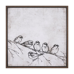 Waiting for spring II by Mercana Studio a Hand Embellished Textured Framed Canvas by Mercana at Eve Furniture